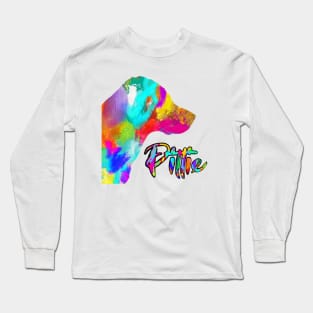 Pit bull Colorful Long Sleeve T-Shirt